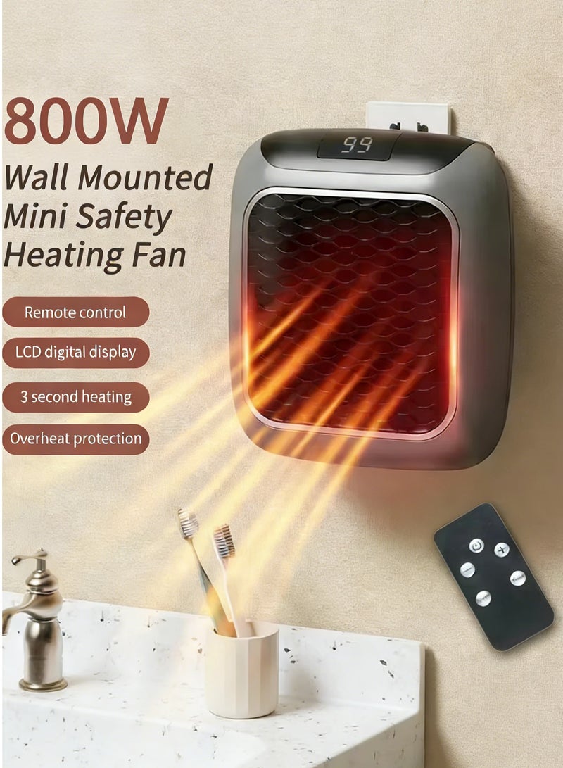 زيترا 800W ميني سخان، PTC السيراميك التدفئة السريعة سخان الحمام، الشريط أجهزة التحكم عن بعد، سخانات كهربائية داخلية - Image 1